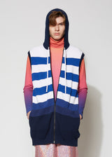 Lydgate Beach hoody - Blue&White