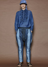 Wrinkled Jeans Cut Pants