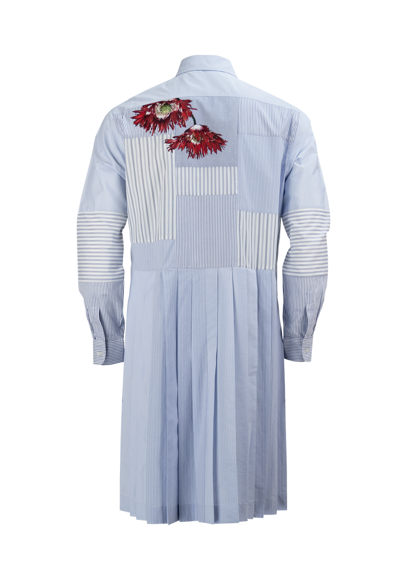 Poppy Patchwork Cotton Dressshirt E