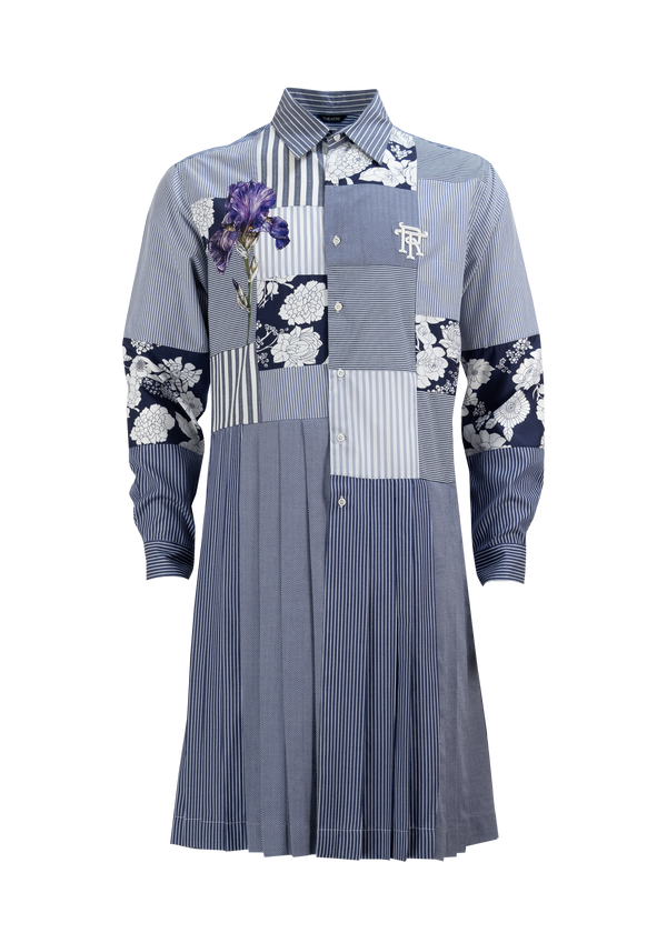 Iris Patchwork Cotton Dressshirt G