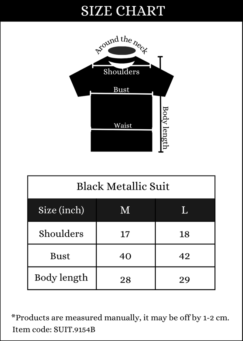 Black Metallic Suit