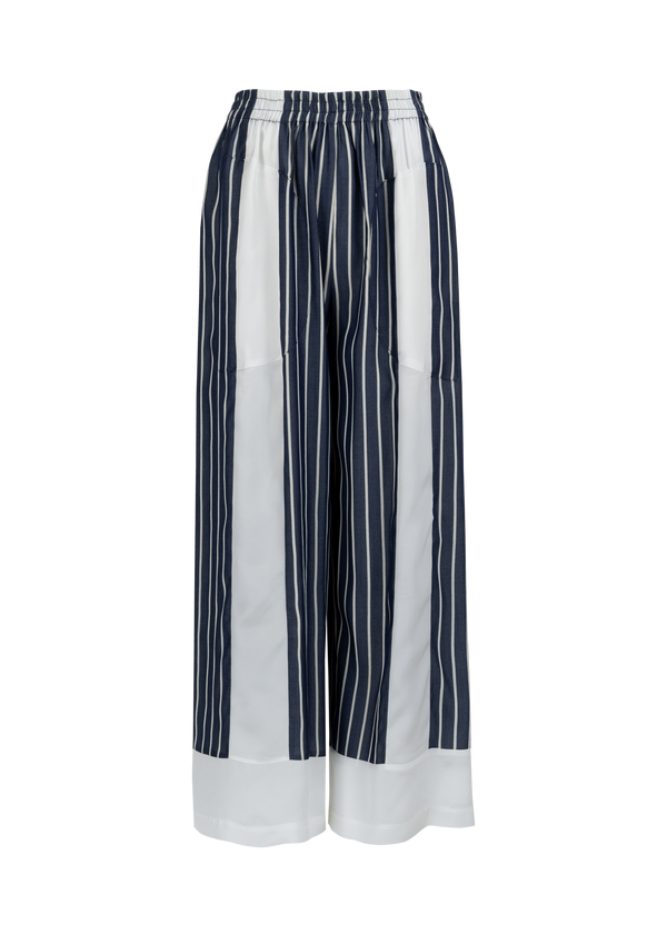 Blue Striped Pants