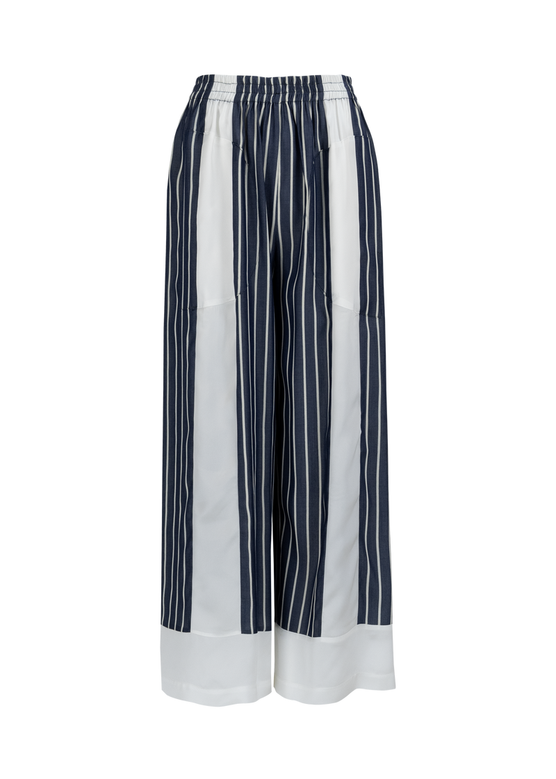 Blue Striped Pants