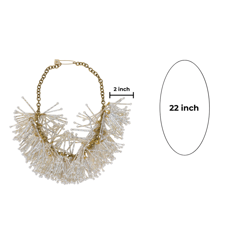 Pollen Flower Pearls Necklace