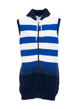 Lydgate Beach hoody - Blue&White