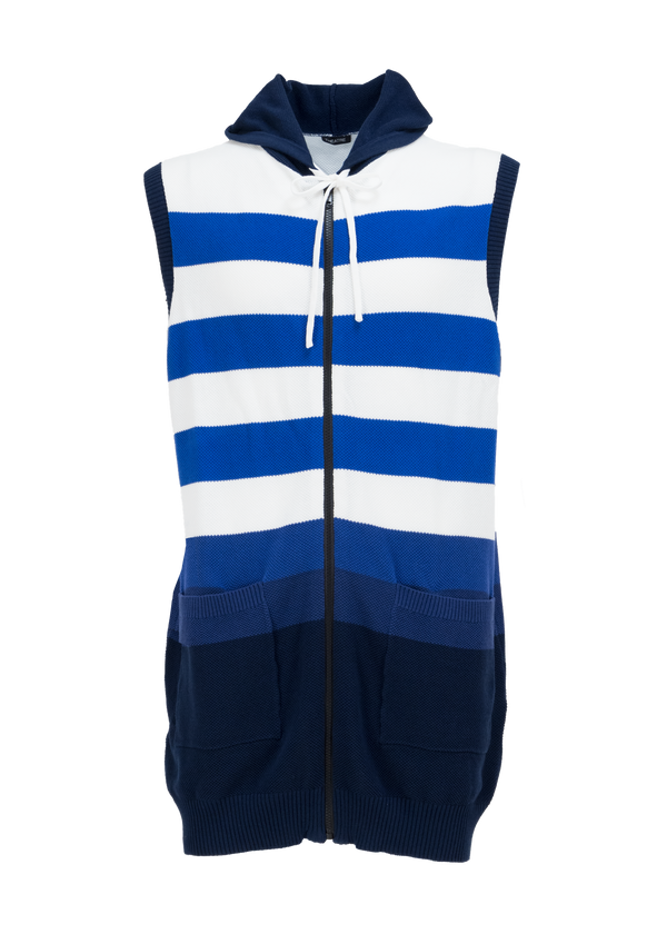 Lydgate Beach hoody - Blue&White