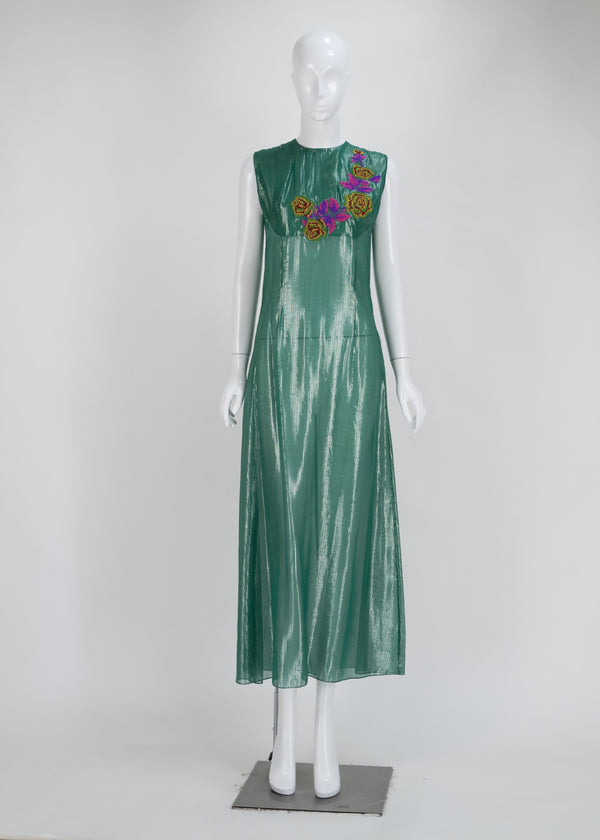 Green Silk Dress