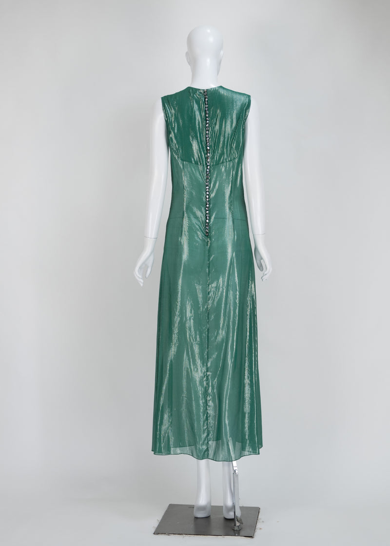 Green Silk Dress