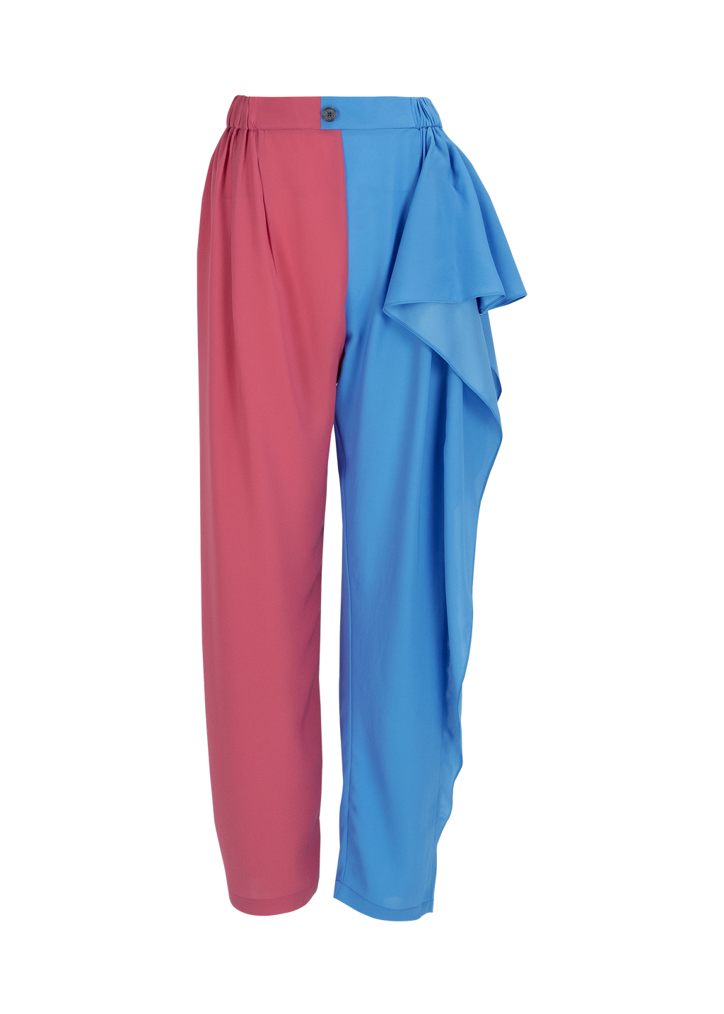Side Ruffle Pants Two Tone Side Ruffle Pants – theatrebangkok