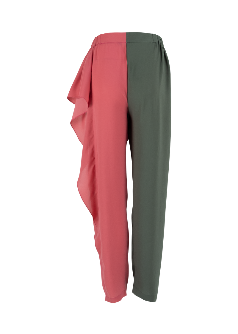 Side Ruffle Pants Two Tone Side Ruffle Pants – theatrebangkok