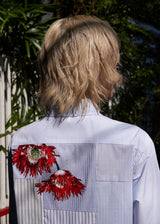 Poppy Patchwork Cotton Dressshirt E